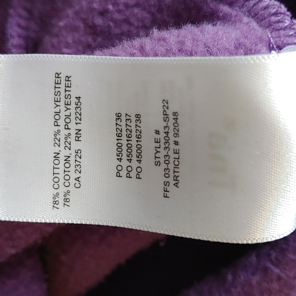 TNA COZY CROPPED 1/4 ZIP PURPLE SWEATSHIRT - Picture 10 of 13